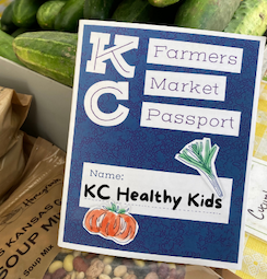 Cover of KC Farmers Market Passport with food products
